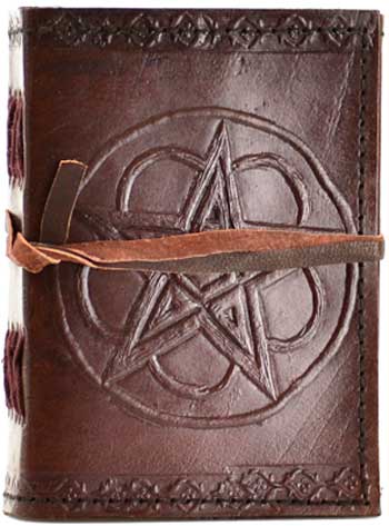 (image for) Pentagram leather blank journal w/ cord