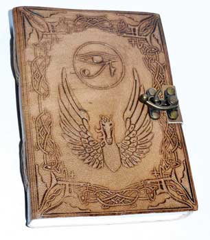 (image for) 5" x 7" Eye of Horus leather w/ Latch