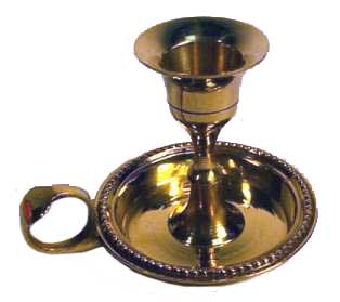 (image for) Brass Chamberstick Taper holder