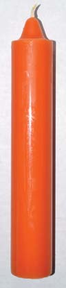 (image for) 9" Orange pillar candle