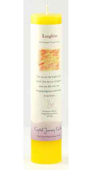 (image for) Laughter Reiki Charged Pillar candle