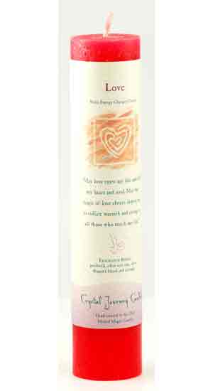 (image for) Love Reiki Charged Pillar candle