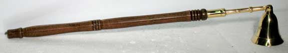(image for) Brass Snuffer w/Wood Handle
