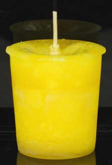 (image for) Positive Energy Herbal votive - yellow