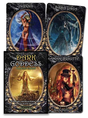 (image for) Dark Goddess oracle by Meiklejohn-Free & Peters