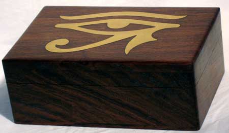 (image for) Brass Inlaid Eye of Horus Box