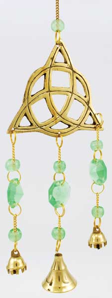 (image for) Brass Triquetra wind chime