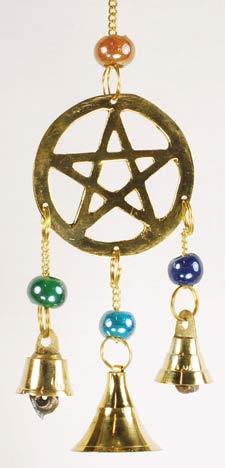(image for) Three Bell Pentagram wind chime