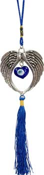 (image for) Angel Wings Evil Eye wall hanging