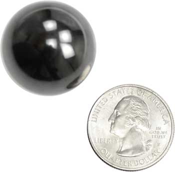 (image for) 1" Magnetic Hematite balls 10 pair