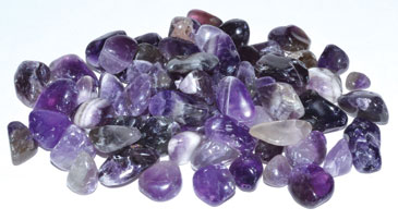 (image for) 1 lb Amethyst tumbled chips 7-9mm