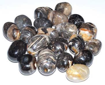 (image for) 1 lb Agate, Feather tumbled stones