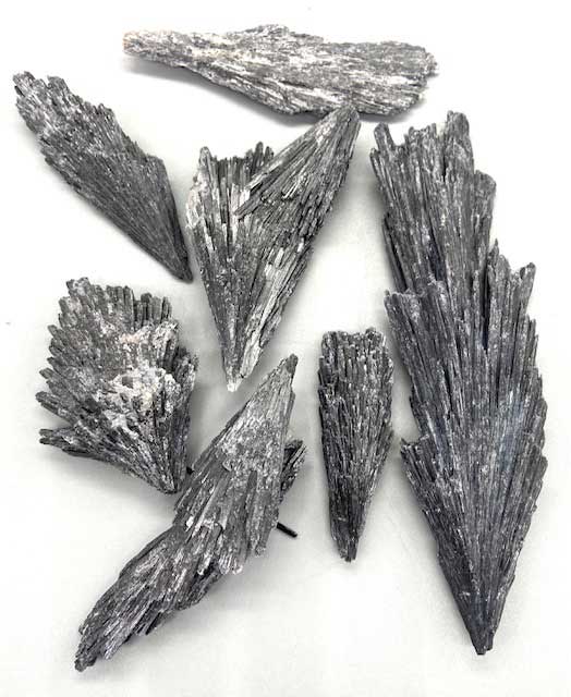 (image for) 1 lb Black Kyanite, Broom untumbled stones