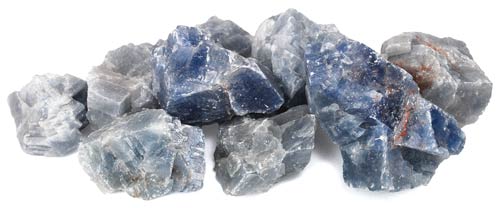 (image for) 1 Lb Blue Calcite untumbled