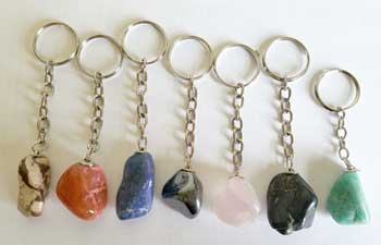 (image for) Various Tumbled Stones keychain