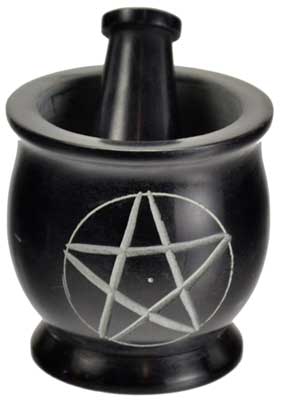 (image for) 3" Pentagram mortar and pestle set