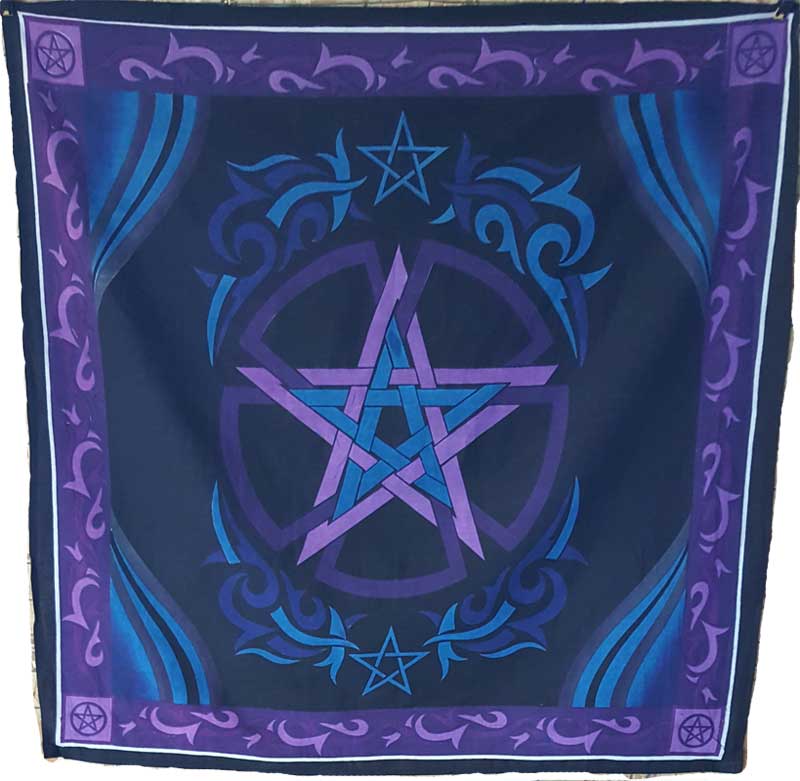 (image for) 36" x 36" Pentagram altar cloth