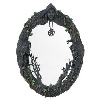 (image for) 17" Maiden, Mother, Crone wall mirror