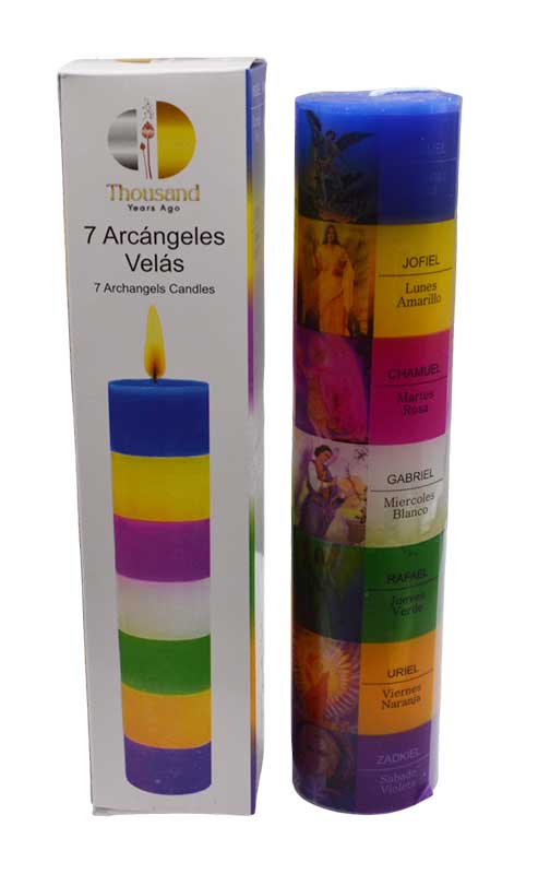 (image for) 6 3/4" 7 Archanglkes Pillar candle