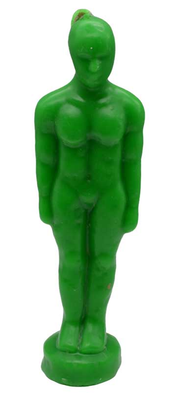 (image for) 6 3/4" Green Man candle
