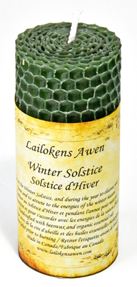 (image for) 4 1/4" Winter Solstice Altar Lailokens Awen candle
