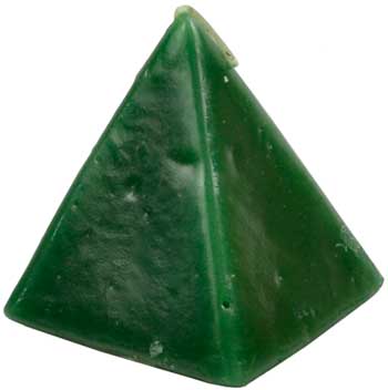 (image for) Green Cherry pyramid candle 2 1/2"