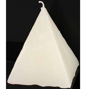 (image for) White Strawberry pyramid candle