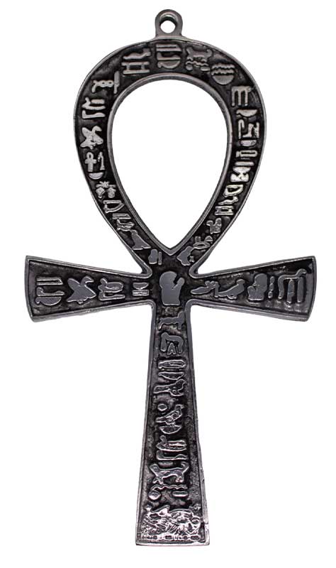 (image for) 4 1/2" x 8" Ankh silver plated