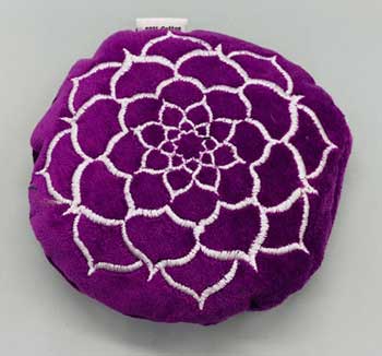 (image for) 4 1/2" Purple Velvet Lotus cushion