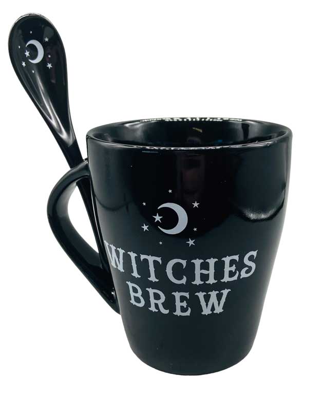 (image for) 4" Witches Brew mug & Spoon set