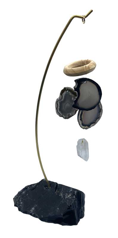 (image for) 9" Black Obsidian table chime