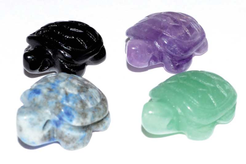 (image for) (set of 12) 15mm Turtle various stones