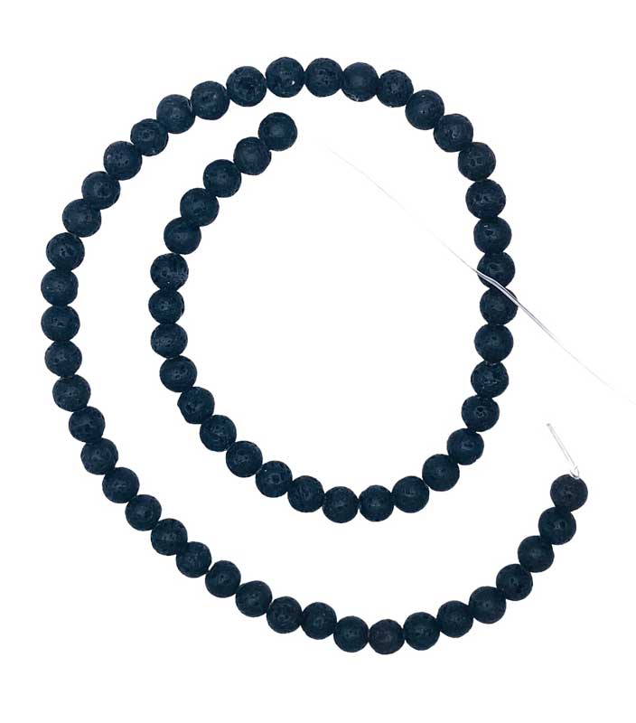 (image for) 6mm Lava beads
