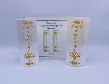 (image for) Namaste Selenite harmonizer (set of 2)