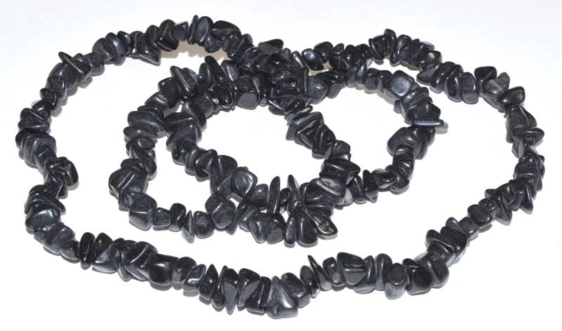 (image for) 32" Black Stone chip necklace