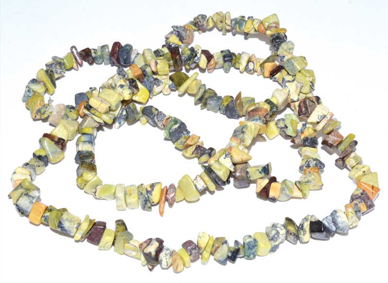 (image for) 32" Turquoise, Yellow chip necklace