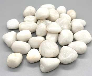 (image for) 1 lb Agate, Whitw tumbled stones