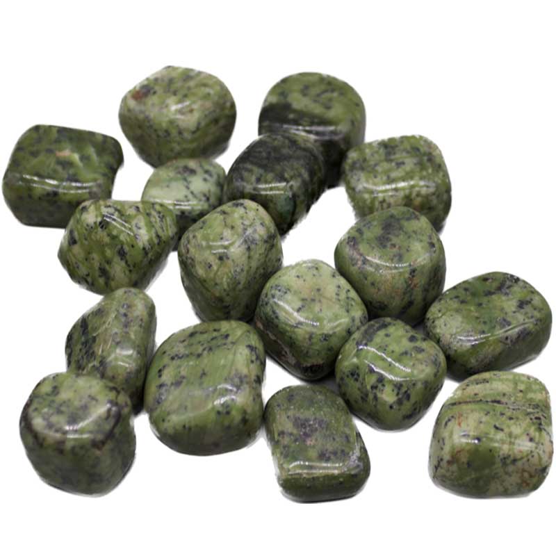 (image for) 1 lb Jade, Jungle tumbled stones
