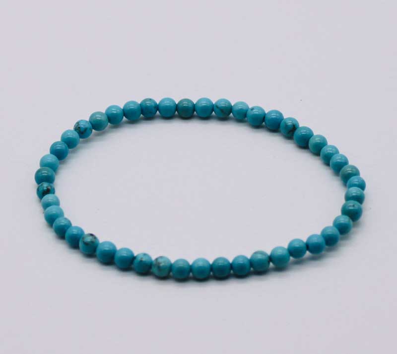 (image for) 4mm Turquoise stretch bracelet
