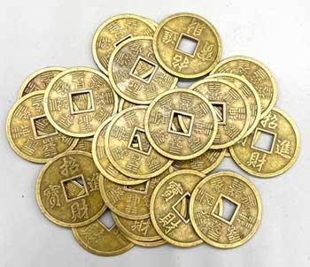 (image for) (set of 25) 43mm I Ching coin
