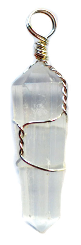 (image for) (set of 5) Selenite wire wrapped point