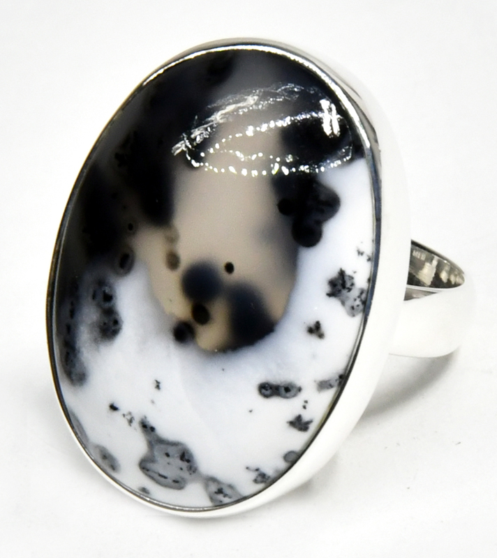 (image for) size 7 Dendritic Opal ring