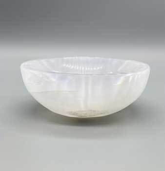 (image for) 4" Selenite Oval bowl