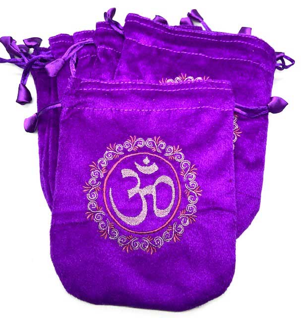 (image for) (set of 10) 6"x 8" Purple velveteen bag