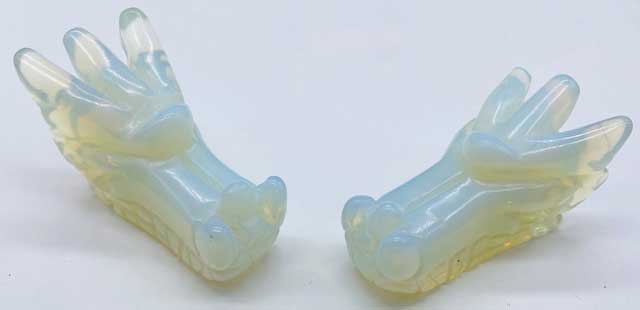 (image for) (set of 2) 1 3/4" Dragon's Head Opalite