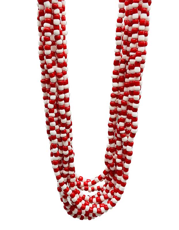 (image for) (set of 12) Shango santeria necklace