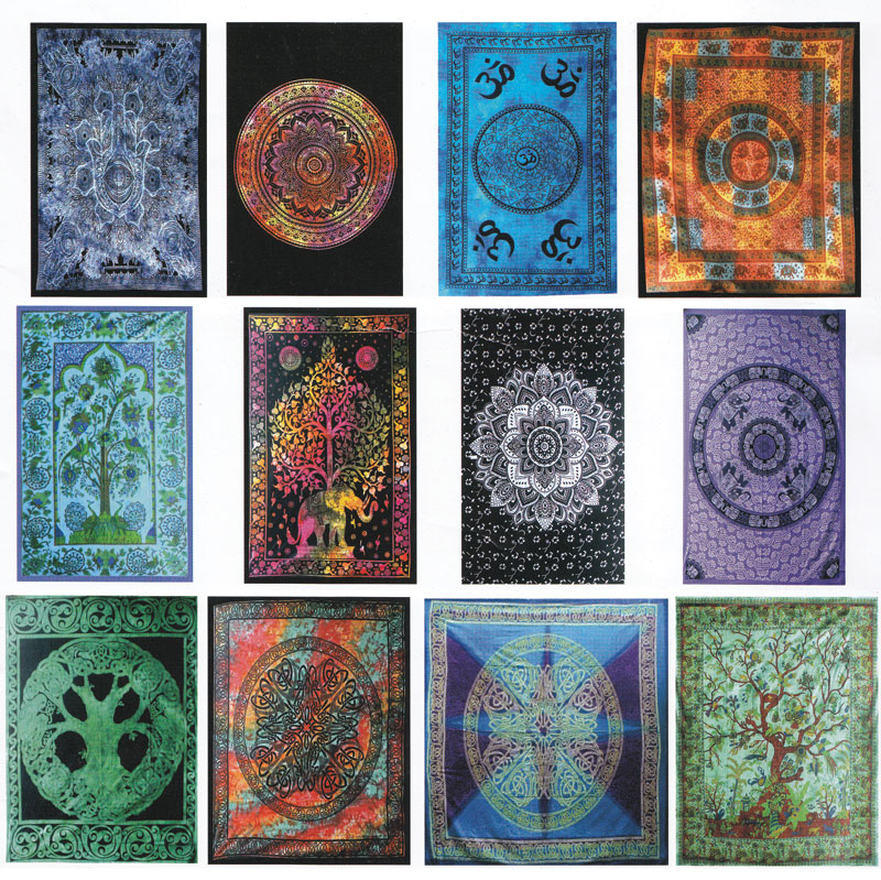 (image for) 58" x 82" Assorted Design tapestry (mixed colors)