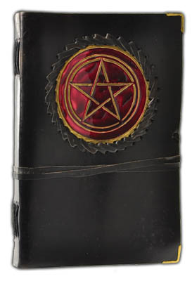 (image for) Pentagram leather w/ cord - Click Image to Close