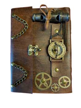 (image for) 5" x 7" Turtle Embossed leather w/ latch