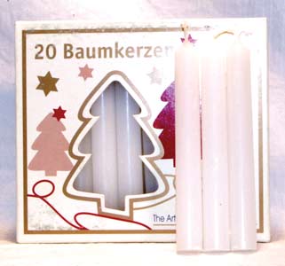 (image for) White Chime Candle 20pk